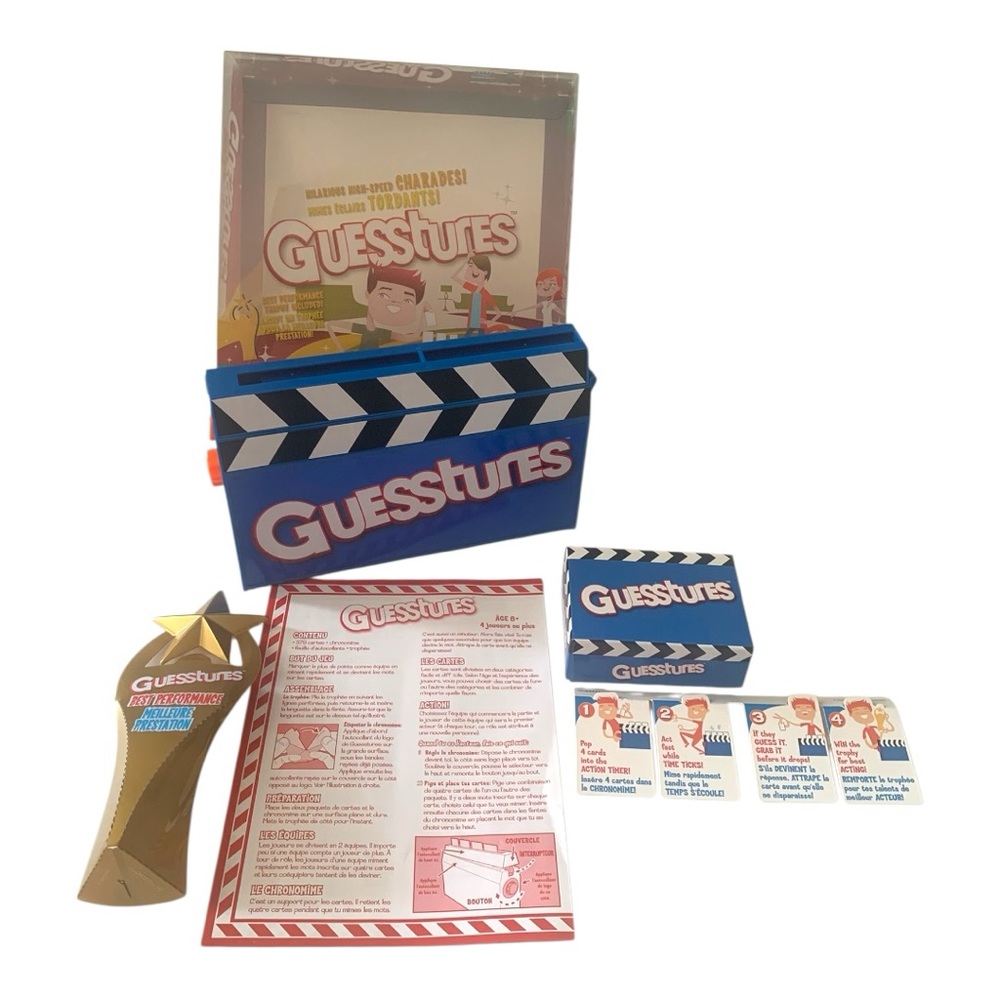 2008 Guesstures Question & Answer Game Set Parker Brothers Hasbro Complete